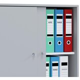 MID.YOU pisarniška omara lona l, siva | Shoptok.si