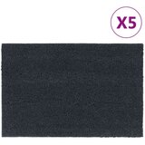  Otirači 5 kom tamnosivi 40 x 60 cm čupavi od kokosovih vlakana Cijene