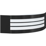 vidaXL zunanja stenska svetilka črna nerjaveča jeklena IP44 | Shoptok.si