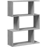 vidaXL Pregrada / regal za knjige 3 razina sonoma 70x24x97 cm drveni | shoptok.hr