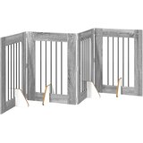  Vrata za pse s postoljem 4 pcs Siva sonoma 60 x 80 cm | Eponuda.com