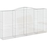  Lučne gabionske košare 9 kom 400x50x200/220cm pocinčano željezo | shoptok.hr
