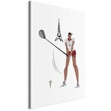  Slika - Female Golfer With the Eiffel Tower in the Background - Illustration 20x30 Standard | shoptok.hr