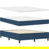 Box Spring krevet s madracem - Plava 140x190 cm Tkanina | shoptok.hr