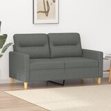  The Living Store Dvosed temno siv 120 cm blago - Kavč Dvosed, (21449189) Cene