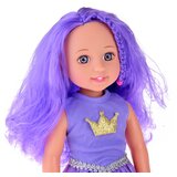  ljubičasta princeza s četkom za kosu 38cm | shoptok.hr