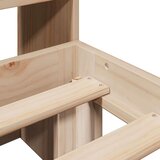 vidaXL Knjižna postelja brez vzmetnice 90x200 cm trdna borovina | Shoptok.si