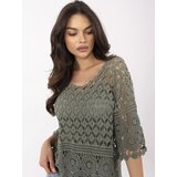 Italy Moda Blouse-MI-BZ-9007.77-khaki | shoptok.hr