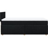  Krevet s oprugama i madracem crni 100 x 200 cm od tkanine | shoptok.hr
