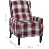 vidaXL Masažni naslanjač rdeče blago | Shoptok.si