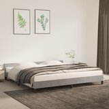 vidaXL Okvir za krevet s uzglavljem svjetlosivi 200x200 cm baršunasti Cijene