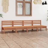 Maison Chic Seti vrtnega pohištva - Vrtna garnitura - Vrtni pohištvo set 4-delna medeno rjava trdna borovina, (21810817) | Shoptok.si