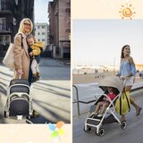 Malčki Zložljiv otroški voziček, otroški voziček - siv | Shoptok.si