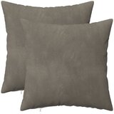  Presvlaka za jastuk 2 pcs HEERLEN Svjetlosiva 30 x 30 cm Baršun | shoptok.hr
