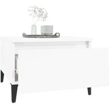  Stranska mizica visok sijaj bela 50x46x35 cm inženirski les, (20712764) | Shoptok.si