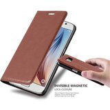 Cadorabo Ohišje, združljivo z Samsung Galaxy S6 v kapučino rjava - Zaščitni ovitek z magnetnim zapiranjem, stoječo funkcijo in režo za kartice, (20549240) | Shoptok.si