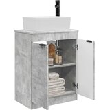  Kupaonski umivaonik s sudoperom Betonska siva 54 x 35 x 83 cm | shoptok.hr