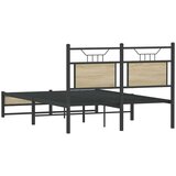 vidaXL Okvir kreveta bez madraca boja hrasta sonome 120x190 cm drveni | shoptok.hr