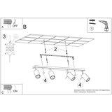 Nice Lamps Kremno bela stropna svetilka 6x81 cm Etna – | Shoptok.si