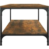  Klubska mizica dimljeni hrast 80x50x40 cm inženirski les, (20712292) | Shoptok.si