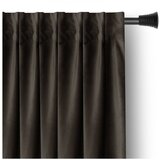 Restilo Smeđa zavjesa za djelomično zamračenje od samta 140x270 cm – | shoptok.hr