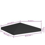  Pokrov za sjenicu 270 g/m² 3 x 3 m crni | shoptok.hr