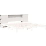 vidaXL Vzglavje s predelki bela 180 cm trdna borovina | Shoptok.si
