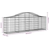  Lučne gabionske košare 12 kom 200x30x60/80 cm pocinčano željezo | shoptok.hr
