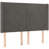  Box spring postelja z vzmetnico LED temno siva 140x200 cm žamet, (20789733) | Shoptok.si