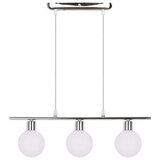 Candellux Lighting Viseča svetilka v srebrni barvi s steklenim senčnikom 10x52 cm Oden - Candellux Lighting Cene