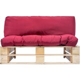  Vrtna sofa od paleta od borovine s crvenim jastucima | shoptok.hr