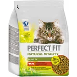 PerfectFIT Natural Vitality Adult 1+ govedina in piščanec - Varčno pakiranje: 2 x 2,4 kg