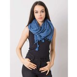 Fashion Hunters Dark blue women's scarf with fringes Cene'.'