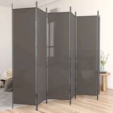 Sobna pregrada s 6 panela antracit 300x200 cm od tkanine Cijene