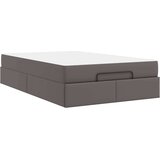  Konstrukcija postelje z vzmetnico Siva 120 x 190 cm Umetna koža, (5000069780) | Shoptok.si