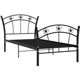 vidaXL Okvir za krevet s nogometnim uzorkom crni metalni 90 x 200 cm | shoptok.hr
