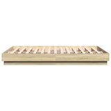  Okvir kreveta s LED svjetlima boja hrasta sonome 160 x 200 cm | Eponuda.com