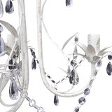  Kristalni viseći stropni lusteri 2 kom elegantni bijeli | shoptok.hr