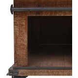  Stolić za kavu od masivne jelovine 91 x 51 x 38 cm smeđi | shoptok.hr