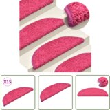 The Living Store Preproge za stopnice 15 kosov roza 56x17x3 cm - Preproga Za Stopnice, (21738408) | Shoptok.si