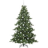 vidaXL Umetno Zložljivo Božično Drevo with LEDs z stojalom 180cm PVC | Shoptok.si