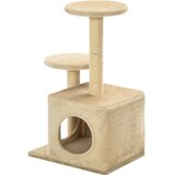  Penjalica za mačke sa stupovima za grebanje od sisala 60 cm bež | shoptok.hr