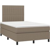 vidaXL Krevet s oprugama i madracem smeđesivi 120 x 190 cm od tkanine Cijene