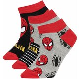 Defacto Boy Marvel Spiderman Licensed 3 Pack Cotton Booties Socks Cene