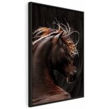  Slika - Fiery Wind (1 Part) Vertical 60x90 U crnom drvenom okviru | shoptok.hr