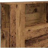 vidaXL Vzglavna omarica starinski les 180x18,5x102,5 cm inženirski les | Shoptok.si