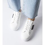 Gemre White sneakers with black stripe Aurélie | Shoptok.si