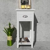  Noćni ormarić s 1 ladicom bijeli | shoptok.hr