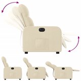  Električni naslonjač od tkanine krem | shoptok.hr
