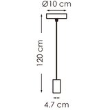 Viseći luster SAGA na sajli 1xE27/40W/230V crni | Eponuda.com